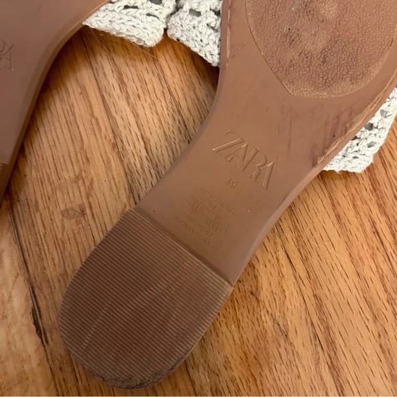 Zara Woven Knit Sandals Size 39 - Picture 9 of 11